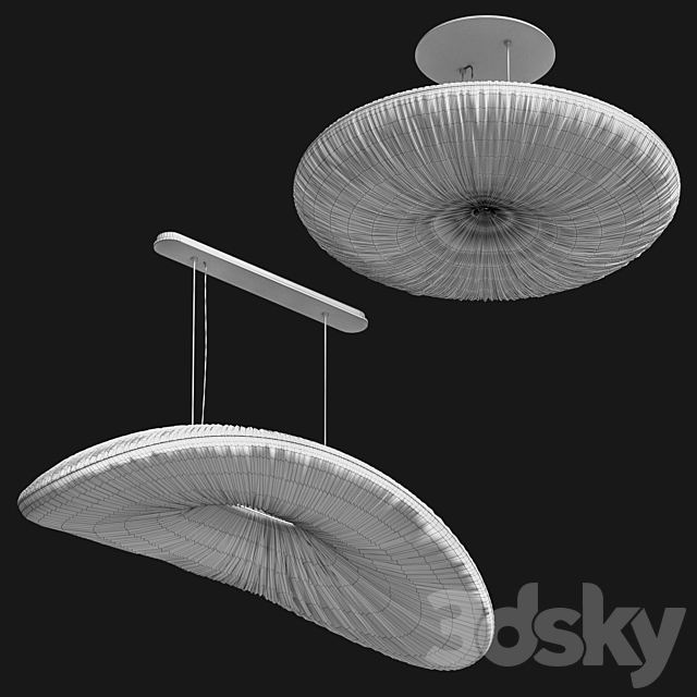 Aqua light fixtures 3d