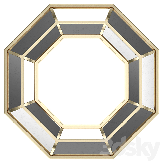 Octagonal Mirror 36387 3d
