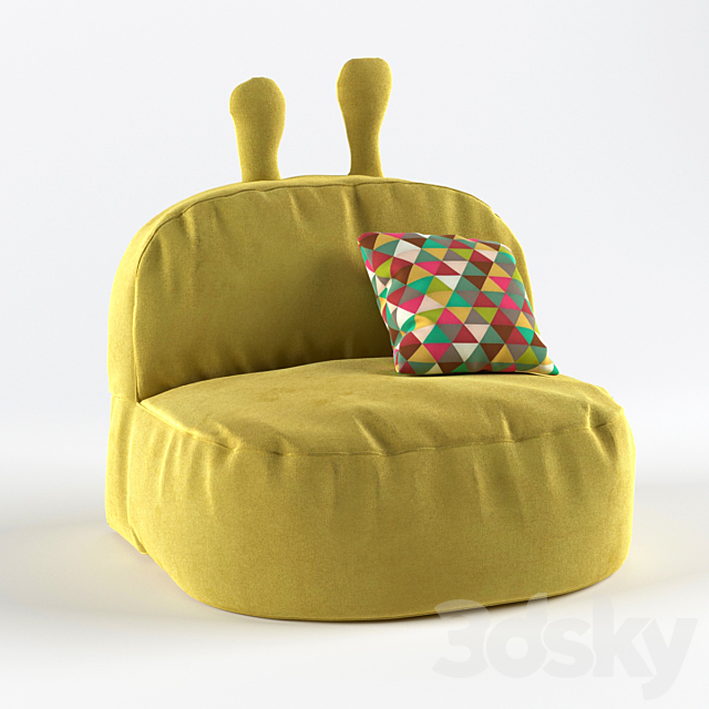 Child seat with ears 3DSMax File - thumbnail 2
