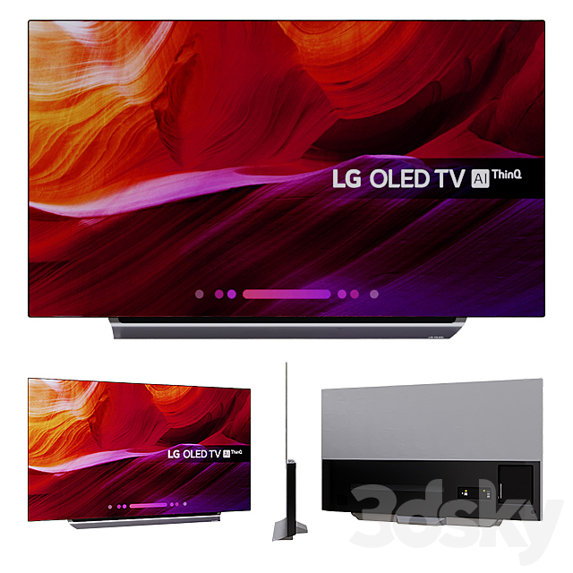 LG OLED TV 4K Ultra HD HDR Dolby Vision 55 ” 65 ” 3DSMax File - thumbnail 1