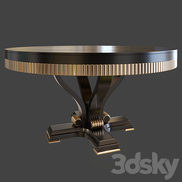 Table Florence Collection round 3DSMax File - thumbnail 1