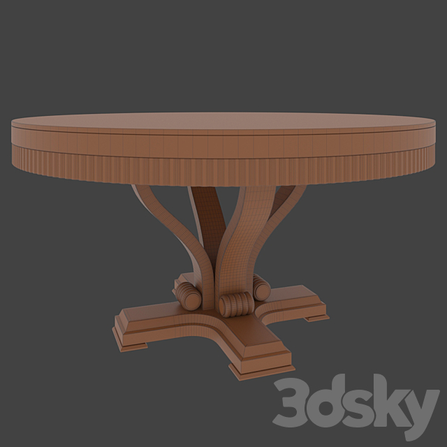 Table Florence Collection round 3DSMax File - thumbnail 2