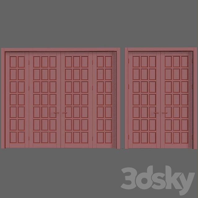 Classic interior doors 3DSMax File - thumbnail 2