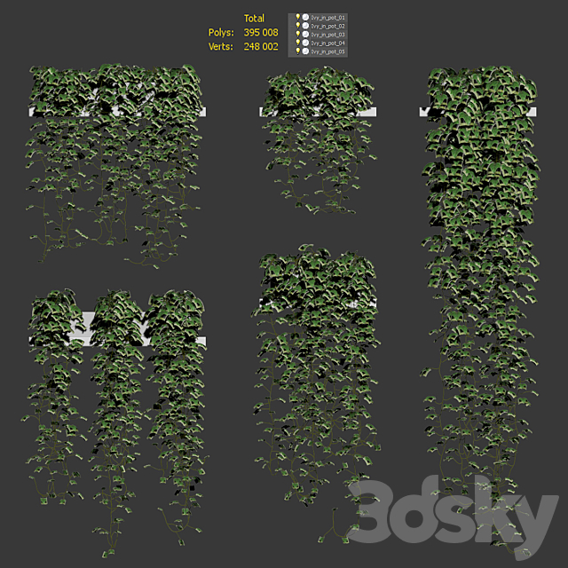 Ivy for shelves 3DSMax File - thumbnail 3
