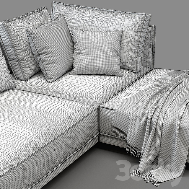 Cube Lounge sofa (v1) 3DSMax File - thumbnail 3