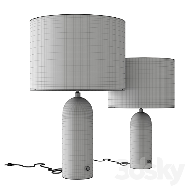 Gravity table lamp 3d