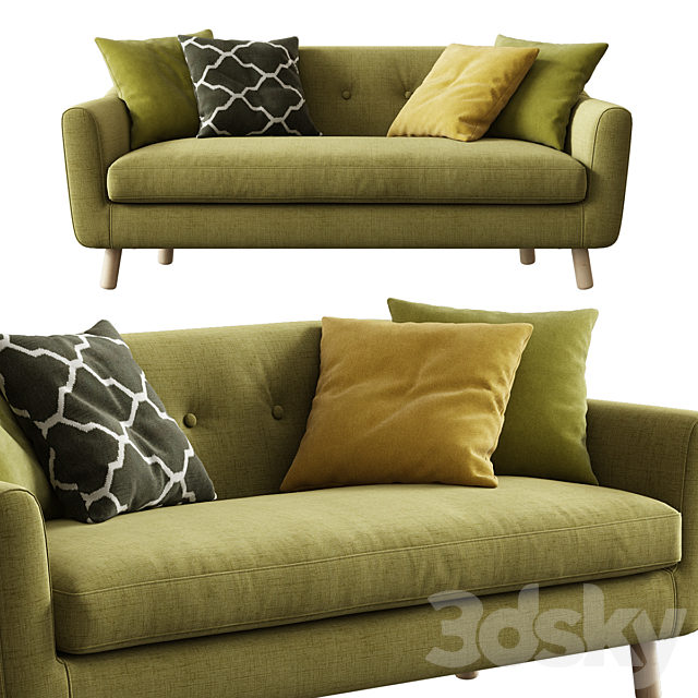 Made _ Lottie (3 Seater Sofa) 3d
