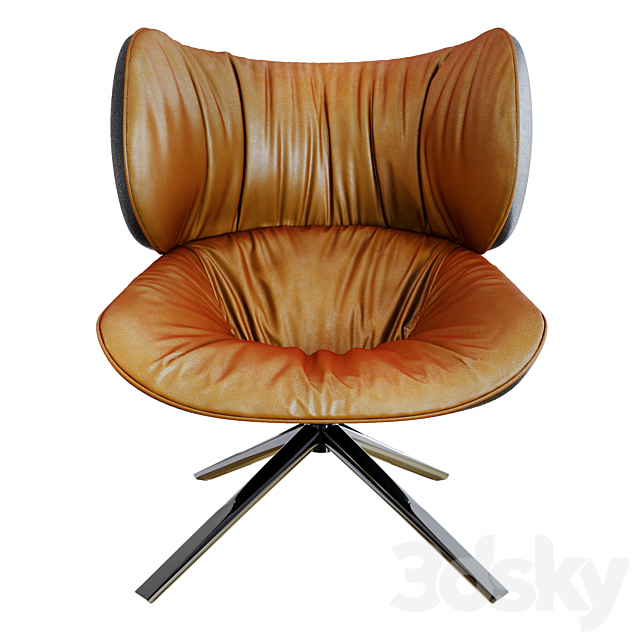 Tabano Swivel Lounge Chair 3DSMax File - thumbnail 2