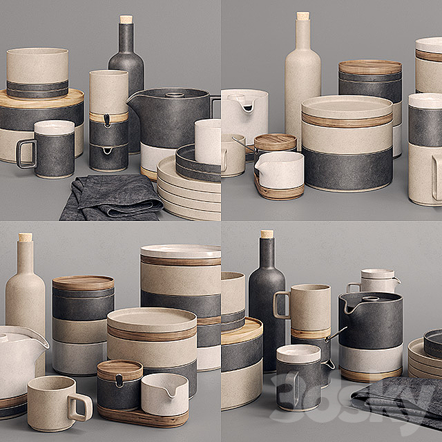 Hasami Porcelain Sets 3d