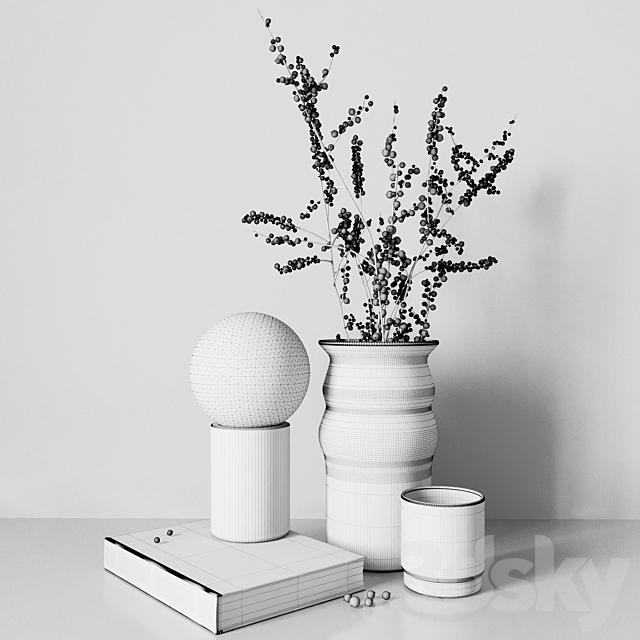 Decorative set | Decorative composition 3d