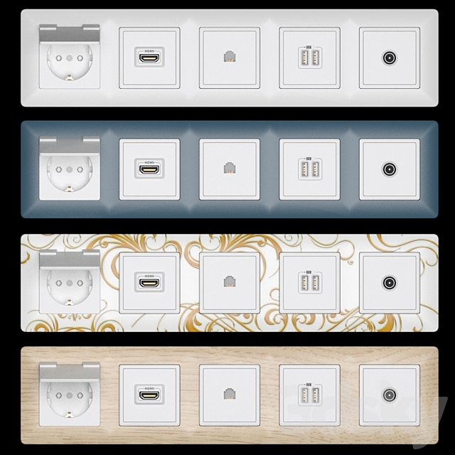 Set Legrand Valena Life (4 collor) 3d
