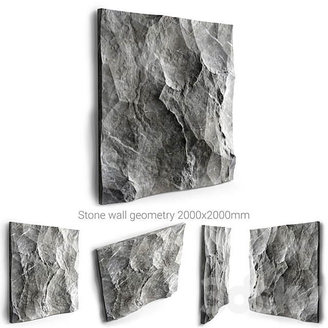 Stone wall 3DSMax File - thumbnail 1