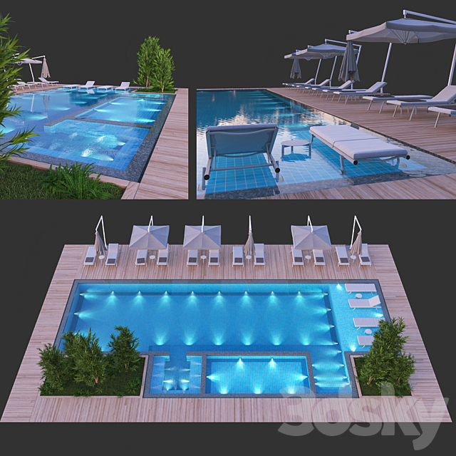 Swimming Pool # 8 3DSMax File - thumbnail 1