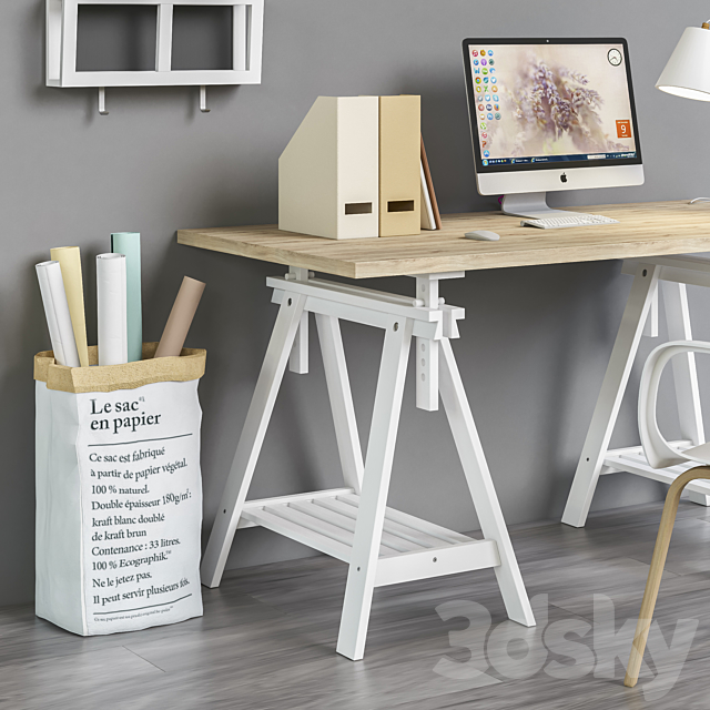 Workplace set 7 3d