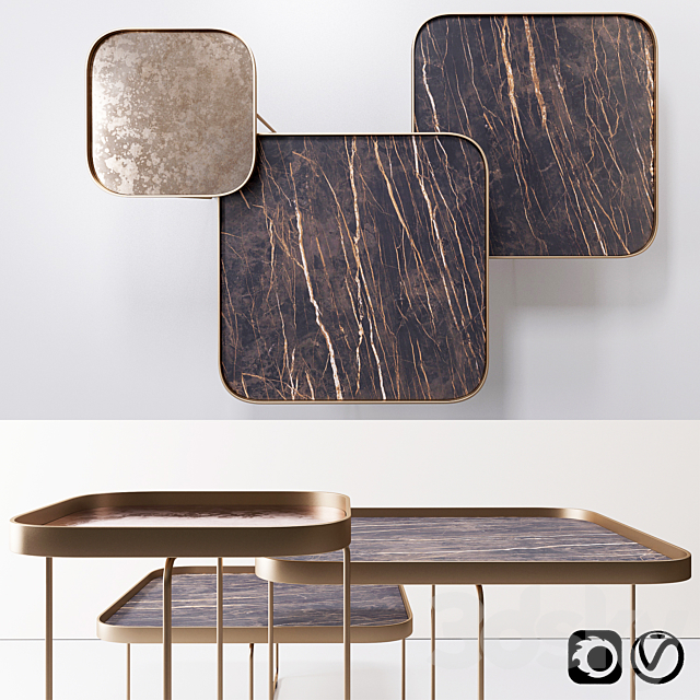 Table by Cattelan Italia model Benny Keramik 3DSMax File - thumbnail 1