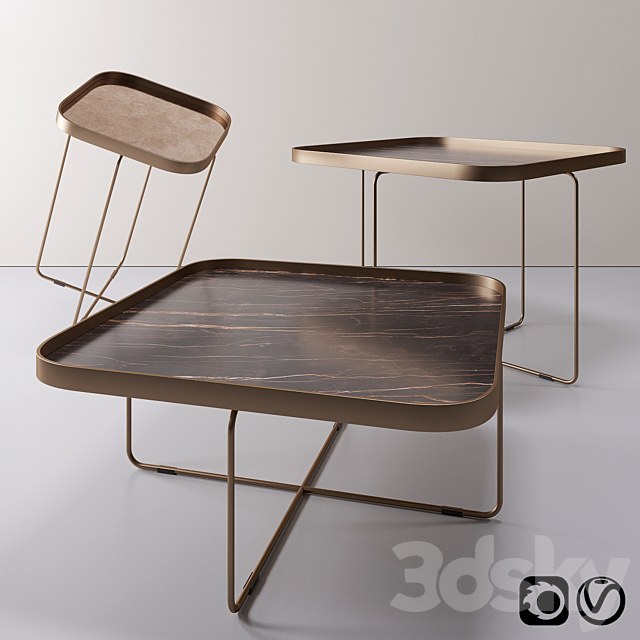 Table by Cattelan Italia model Benny Keramik 3DSMax File - thumbnail 2