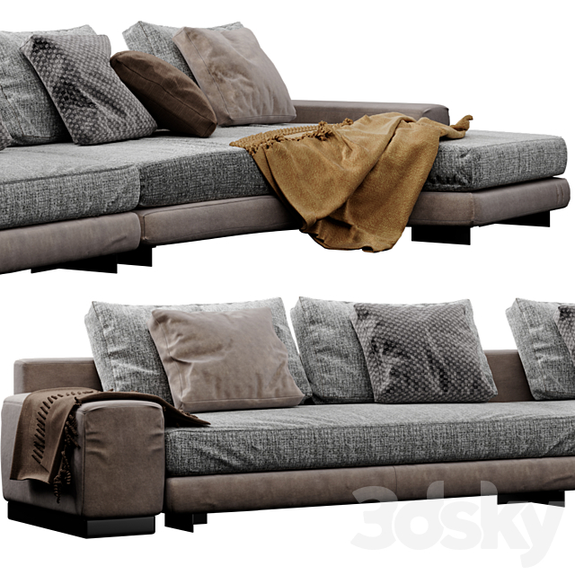 Minotti - Daniels sofa 3d
