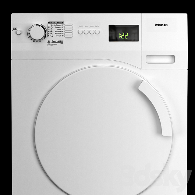 Miele washing machine 3d