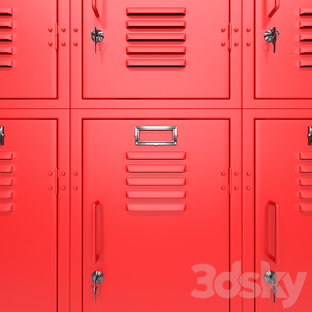 Metal Cabinet Locker 3d