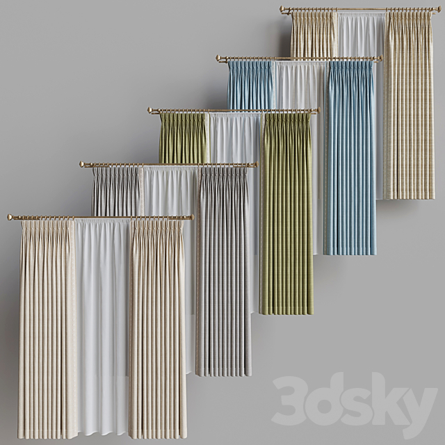 Portiere with braid 1 3d