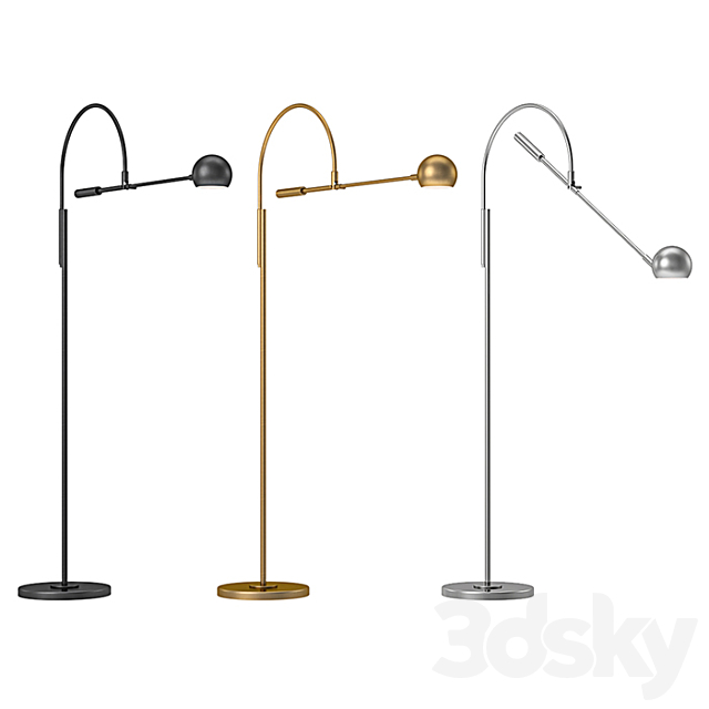 RH - Orbiter II Task Floor Lamp 3d