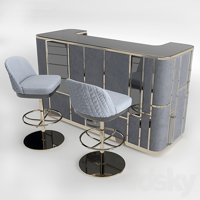 Giorgio Collection Charisma Bar-stool 3DSMax File - thumbnail 1
