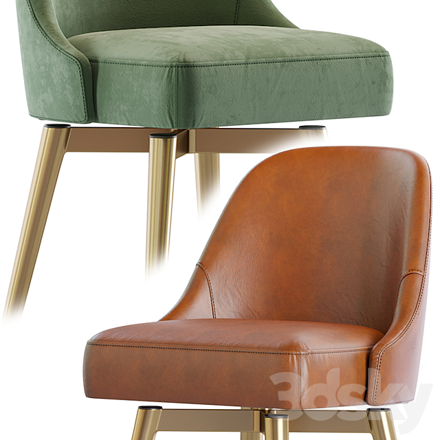 West Elm-Counter Stool 3d