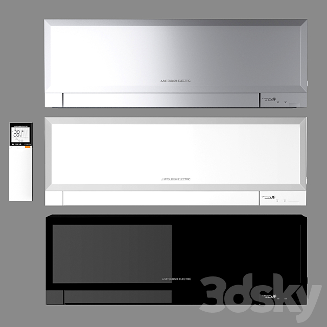 air conditioning Mitsubishi_Electric_MSZ 3DSMax File - thumbnail 1