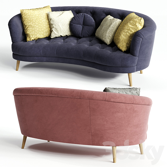 Alexander & James JEAN Midi and Maxi Sofa 3d
