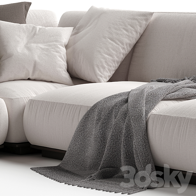 Sofa Vulcano Flexform 3d
