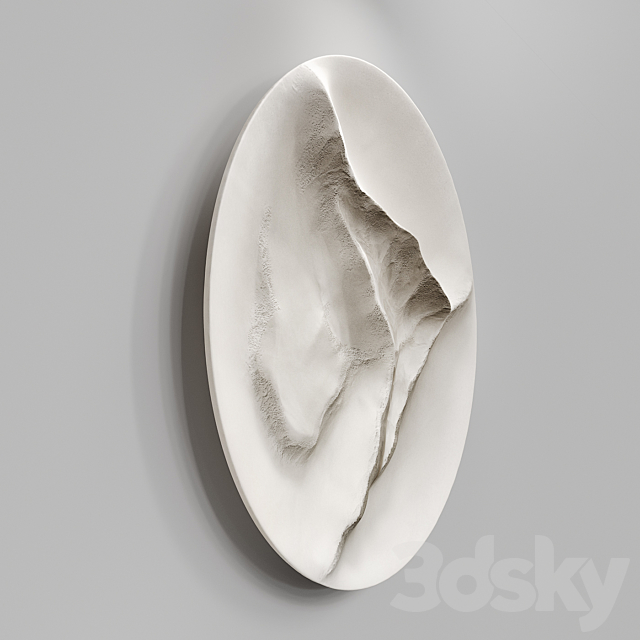 Round Wall panel FROM A MOUNTAIN STREAM 3DSMax File - thumbnail 2