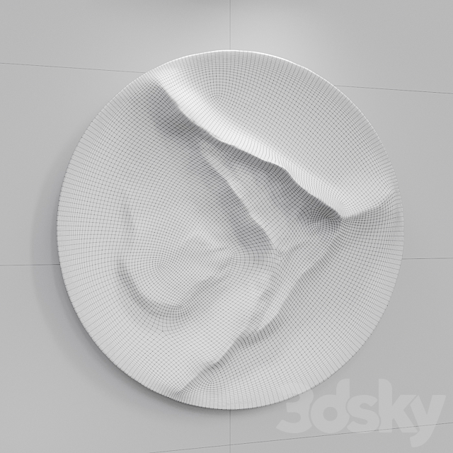 Round Wall panel FROM A MOUNTAIN STREAM 3DSMax File - thumbnail 3