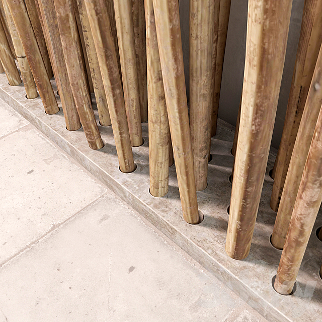 Branch decor fundament 3d