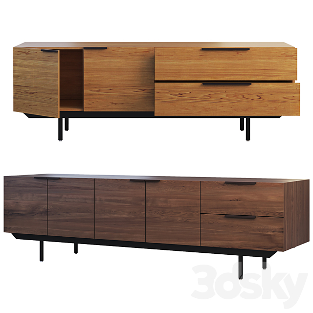 Pastoe Frame Style Sideboard (2 options) 3d