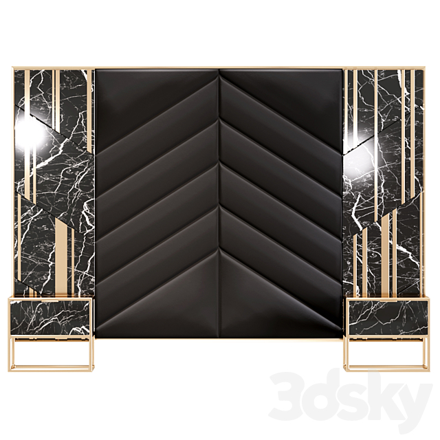 Headboard 3 3d