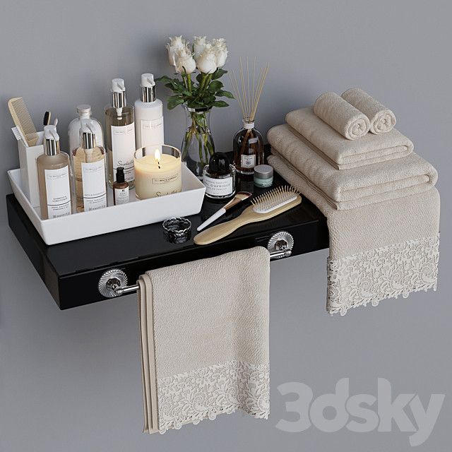 Decorative bathroom set 5 3DSMax File - thumbnail 2