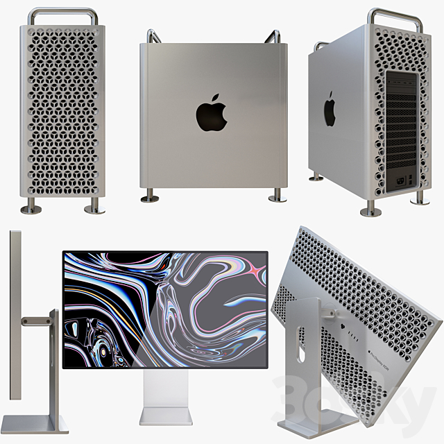 Mac Pro 2019 and Pro Display XDR 3d