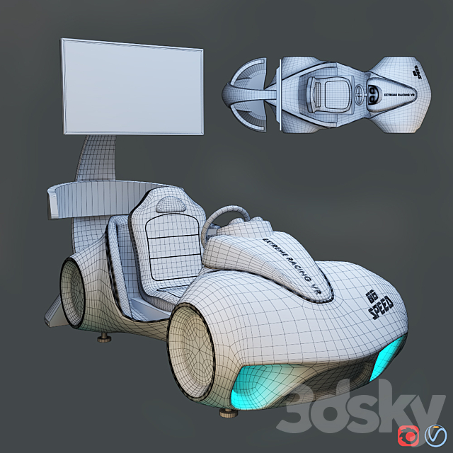 Leke VR Flash Racing 3DSMax File - thumbnail 2