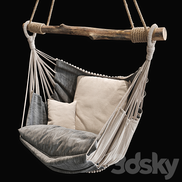 Suspended chair 2 3DSMax File - thumbnail 1