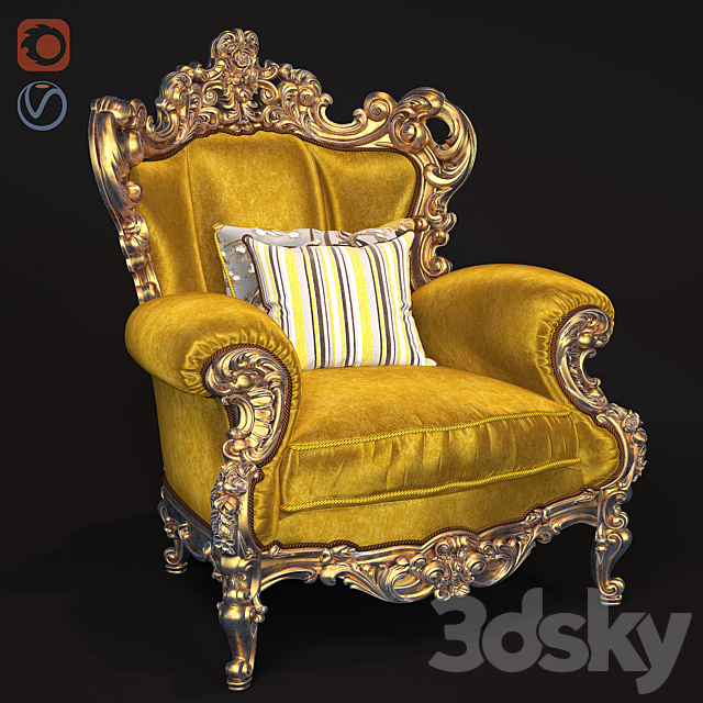 Classic chair Varie 3DSMax File - thumbnail 1