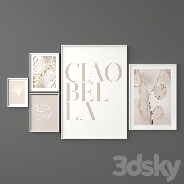Poster Set “Ciao Bella” 3DSMax File - thumbnail 2