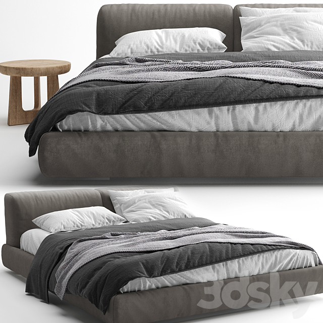 Bed bolton poliform 3d