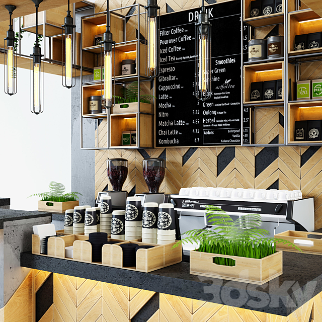 Coffeeshop Loft 2 3d