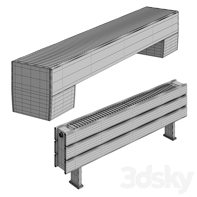 JAGA floor radiators 3d