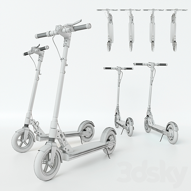 Unicool Foldable Electric Scooter 3d