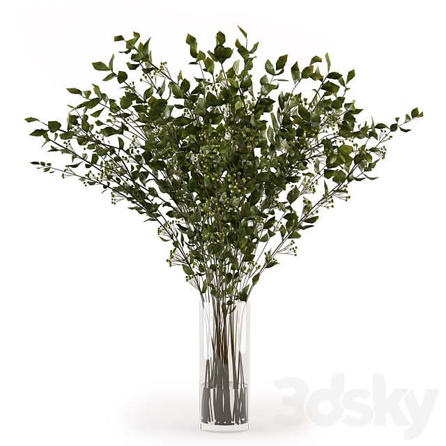 Branches in a vase 008 3d