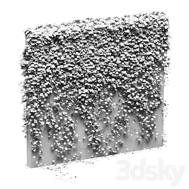 Ivy for the fence v3 3d