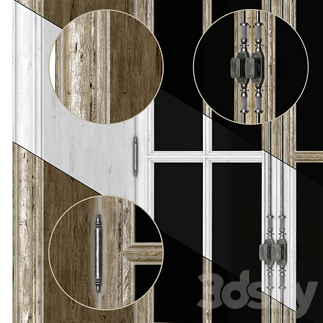 PART_1 COLLECTION FRENCH WINDOWS 1000-2000 mm (V-ray_Corona) 3d