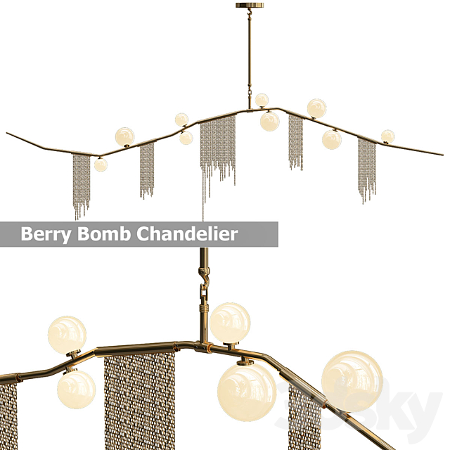 Berry Bomb Chandelier 3d