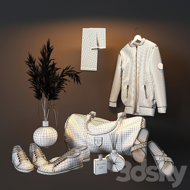 Decorative set in the hall 6 3DSMax File - thumbnail 3